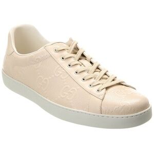 HOT! GUCCI INTERLOCKING G LEATHER SNEAKERS